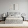 Table de chevet 2 pcs Gris béton 48 x 49 x 65 cm 626617626617