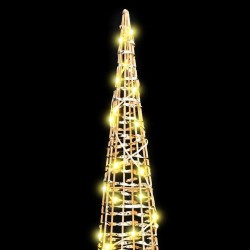 Sapin de Noël avec 90 LED 3 pcs Blanc chaud 20 x 20 x 80 cm PET 626619626619