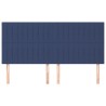Tête de lit Bleu 160x5x118/128 cm Tissu 626622626622