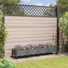 Jardinière avec Roues Gris clair 160 x 40 x 33 cm PP 626625626625