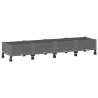 Jardinière avec Roues Gris clair 160 x 40 x 33 cm PP 626625626625