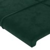 Tête de lit à LED Vert foncé 160x5x118/128 cm Velours 626627626627
