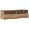 Meuble TV mural 100 x 30 x 30 cm chêne artisanal 626629626629