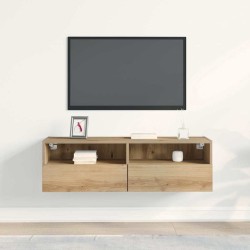 Meuble TV mural 100 x 30 x 30 cm chêne artisanal 626629626629