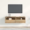 Meuble TV mural 100 x 30 x 30 cm chêne artisanal 626629626629