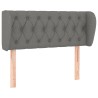 Tête de lit avec oreilles Gris foncé 103x23x78/88 cm Tissu 626630626630