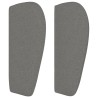 Tête de lit avec oreilles Gris foncé 103x23x78/88 cm Tissu 626630626630