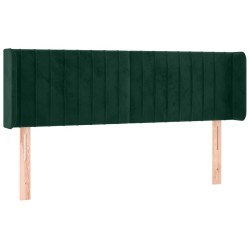 Tête de lit à LED Vert foncé 147x16x78/88 cm Velours 626634626634