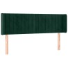 Tête de lit à LED Vert foncé 147x16x78/88 cm Velours 626634626634