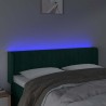 Tête de lit à LED Vert foncé 147x16x78/88 cm Velours 626634626634