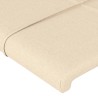  Têtes de lit 2 pcs Crème 100x5x78/88 cm Tissu 