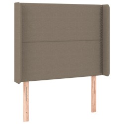 Tête de lit à LED Taupe 103x16x118/128 cm Tissu 626636626636