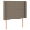 Tête de lit à LED Taupe 103x16x118/128 cm Tissu 626636626636