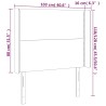 Tête de lit à LED Taupe 103x16x118/128 cm Tissu 626636626636