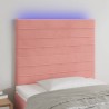 Tête de lit à LED Rose 90x5x118/128 cm Velours 626637626637