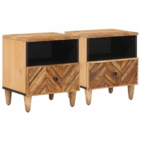 Table de chevet 2 pcs Marron 50 x 33 x 60 cm 626639626639