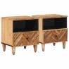 Table de chevet 2 pcs Marron 50 x 33 x 60 cm 626639626639