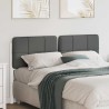 Tête de lit capitonnée Blanc et gris clair 150 cm Pin massif 626641626641