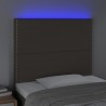Tête de lit à LED Taupe 100x5x118/128 cm Tissu 626642626642
