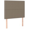 Tête de lit à LED Taupe 100x5x118/128 cm Tissu 626642626642