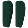Tête de lit avec oreilles Vert foncé 83x23x78/88 cm Velours 626643626643