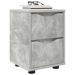 Table de chevet Gris béton 30,5 x 30 x 43 cm Bois d'ingénierie 626644626644