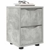 Table de chevet Gris béton 30,5 x 30 x 43 cm Bois d'ingénierie 626644626644