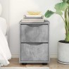 Table de chevet Gris béton 30,5 x 30 x 43 cm Bois d'ingénierie 626644626644