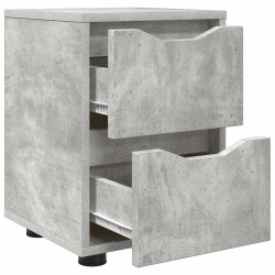 Table de chevet Gris béton 30,5 x 30 x 43 cm Bois d'ingénierie 626644626644