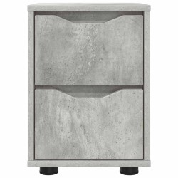 Table de chevet Gris béton 30,5 x 30 x 43 cm Bois d'ingénierie 626644626644