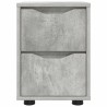 Table de chevet Gris béton 30,5 x 30 x 43 cm Bois d'ingénierie 626644626644