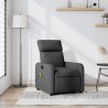 Fauteuil inclinable de massage en tissu gris foncé 626646626646