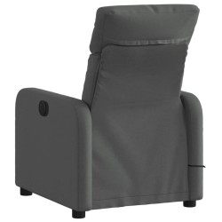 Fauteuil inclinable de massage en tissu gris foncé 626646626646