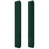 Tête de lit avec oreilles Vert foncé 163x16x118/128 cm Velours 626647626647