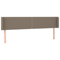 Tête de lit avec oreilles Taupe 203x16x78/88 cm Tissu 626659626659