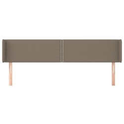 Tête de lit avec oreilles Taupe 203x16x78/88 cm Tissu 626659626659