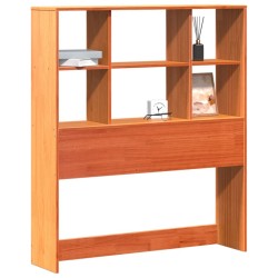 Tête de lit avec rangement cire marron 100cm bois massif de pin 626660626660