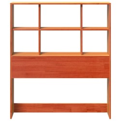 Tête de lit avec rangement cire marron 100cm bois massif de pin 626660626660