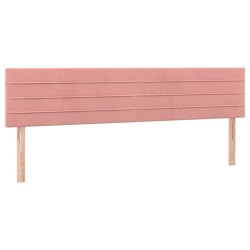 Tête de lit à LED Rose 180x5x78/88 cm Velours 626661626661