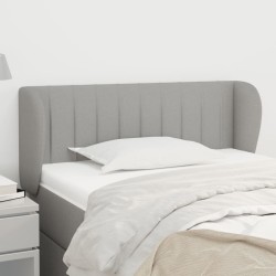 Tête de lit avec oreilles Gris clair 103x23x78/88 cm Tissu 626665626665