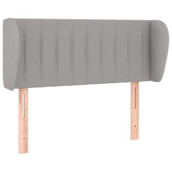 Tête de lit avec oreilles Gris clair 103x23x78/88 cm Tissu 626665626665
