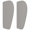 Tête de lit avec oreilles Gris clair 103x23x78/88 cm Tissu 626665626665