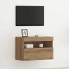 Meuble TV mural 60 x 30 x 40 cm chêne artisanal 626669626669