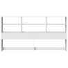 Tête de lit avec rangement blanc 180 cm bois massif de pin 626670626670