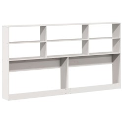 Tête de lit avec rangement blanc 180 cm bois massif de pin 626670626670