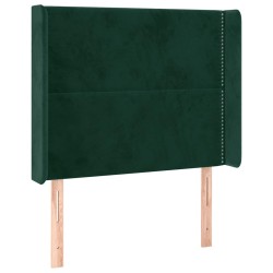Tête de lit à LED Vert foncé 103x16x118/128 cm Velours 626671626671