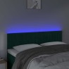Tête de lit à LED Vert foncé 144x5x78/88 cm Velours 626672626672