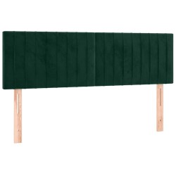 Tête de lit à LED Vert foncé 144x5x78/88 cm Velours 626672626672