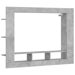 Meuble TV gris béton 152x22x113 cm bois d'ingénierie 626673626673