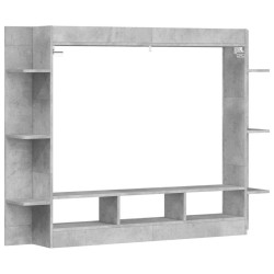 Meuble TV gris béton 152x22x113 cm bois d'ingénierie 626673626673